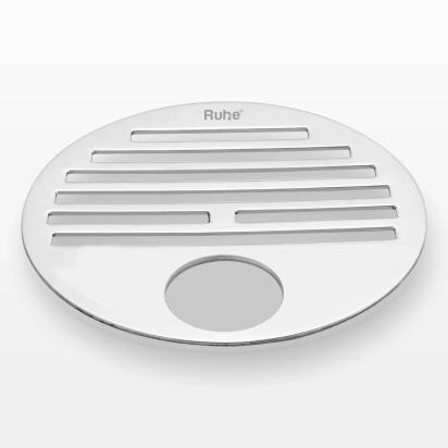 Ruhe Classic Round Jali Floor Drain with Hole - Pack of 2 by Ruhe : Colours available: Silver