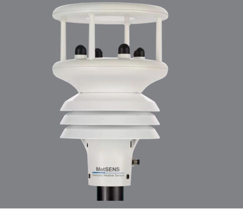 Campbell Compact Weather Sensor for Temperature, RH, Barometric Pressure, and Wind with Precipitation Connector and Compass - METSENS550