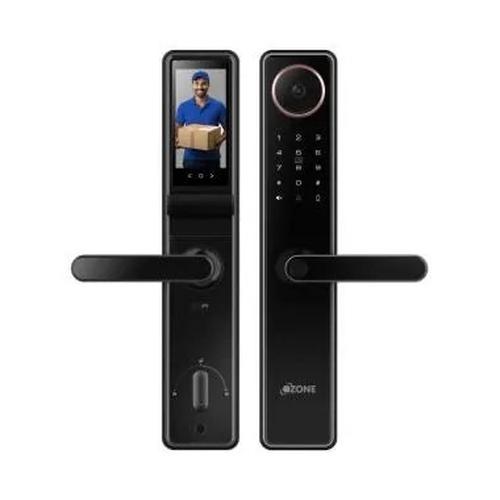 Ozone Smart Wi-Fi External Lock with Integrated HD Video Camera for Wooden & Metal Doors - OZ-FDL-02-LIFE-NXT-i BLACK 1