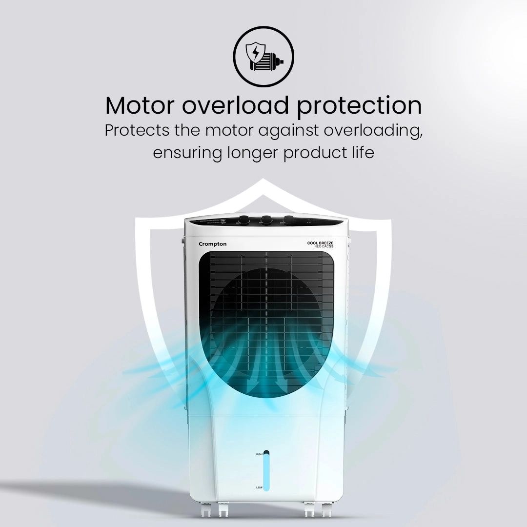 Crompton Ozone Royal Air Cooler - 80-L by Crompton : Colours available: Black, White 4 3