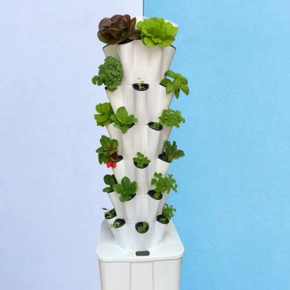 Phooldaan Lotus 30: Aeroponics, Hydroponics Vertical Garden Tower by Phooldaan : Colours available: White