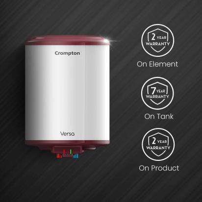 Crompton Versa Storage Water Heater - 15-L by Crompton : Colours available: White 2 3