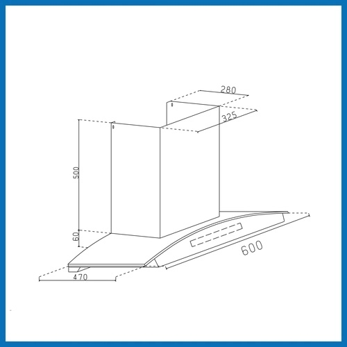 Glen Chimney Hood 6026 BLDC Auto Clean 60 BL 4