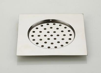 Aquieen 5x5 Inch Floor Grating / Drainer In Matte Finish | Classic Square Design & SS304 Drainer | Anti-Clog & Drain Cover & Kitchen by Aquieen : Colours available: Chrome 2 2