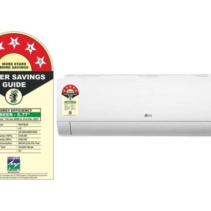 LG 5 Star (1.5) Split AC, AI Convertible 6-in-1, Diet Mode+, HimClean, Energy Manager+, ThinQ(WI-FI), 5.1 kW, 2026 Model by LG : Colours available: White 10 3