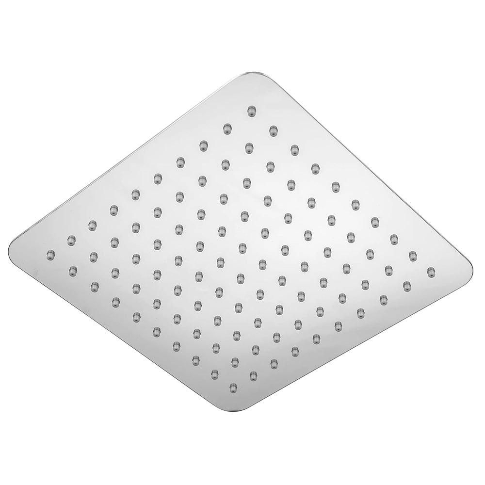 Aquieen 10x10 Inch Super Slim Square Overhead Shower (8mm) - Stainless Steel, Chrome Finish, Wall/Ceiling Mounted 1