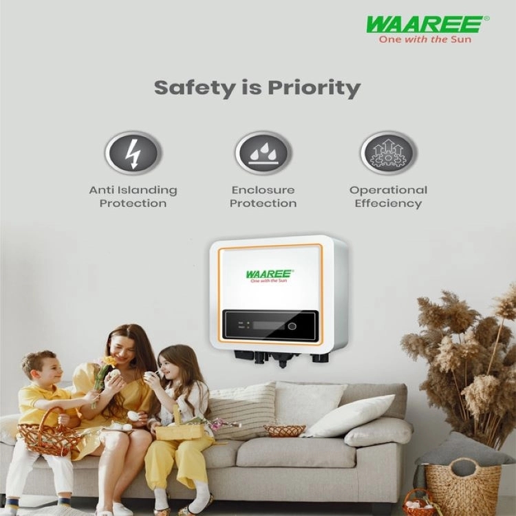 Waaree 3kW Single Phase Solar On Grid Inverter by Waaree : Colours available: White 4 4