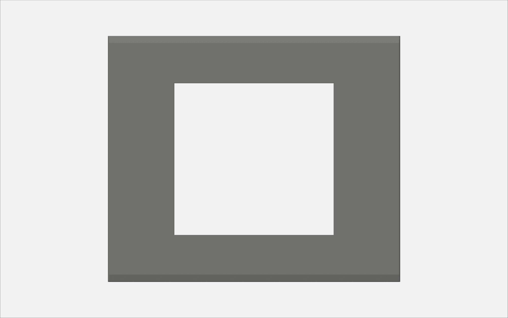 Norisys Quartz Gray 2M Flat'5 Plate Suitable for Integral Sockets