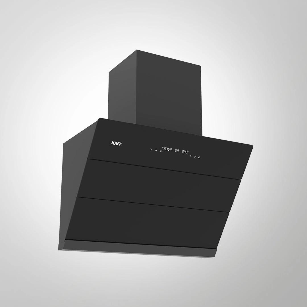 Kaff Albury 60/75 DC - Smart Auto Clean Chimney (60 cm) by Kaff : Colours available: Black