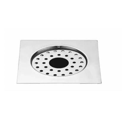 Aquieen 5x5 Inch Floor Grating / Drainer With Pipe Hole | Classic Square Design & SS304 Drainer In Matte Finish | Anti-Clog & Drain Cover & Kitchen by Aquieen : Colours available: Chrome