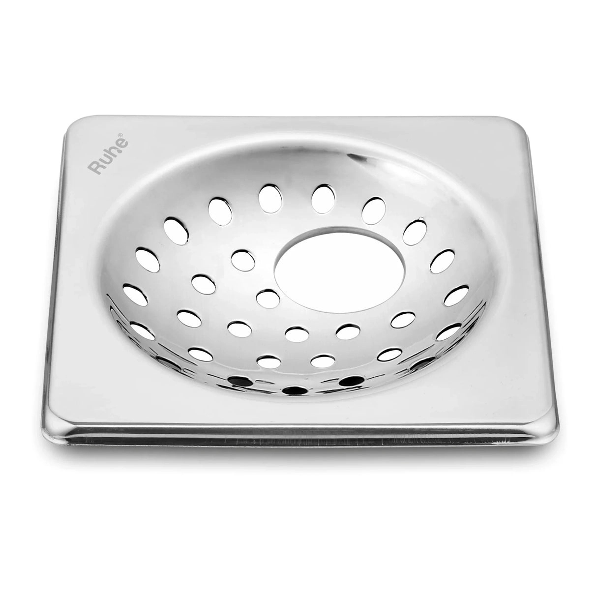 Ruhe One Square with Collar Floor Drain 4 x 4 inches by Ruhe