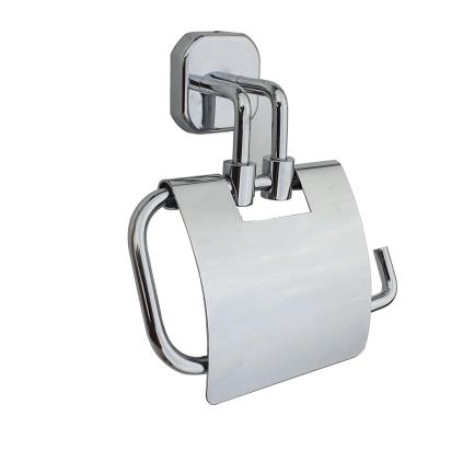 Aquieen Toilet Paper Holder with Flap Chrome Finish, SS304 Stainless Steel Made, Wall-Mounted for Bathroom Use Emerald Series - BA-8390 by Aquieen : Colours available: Chrome