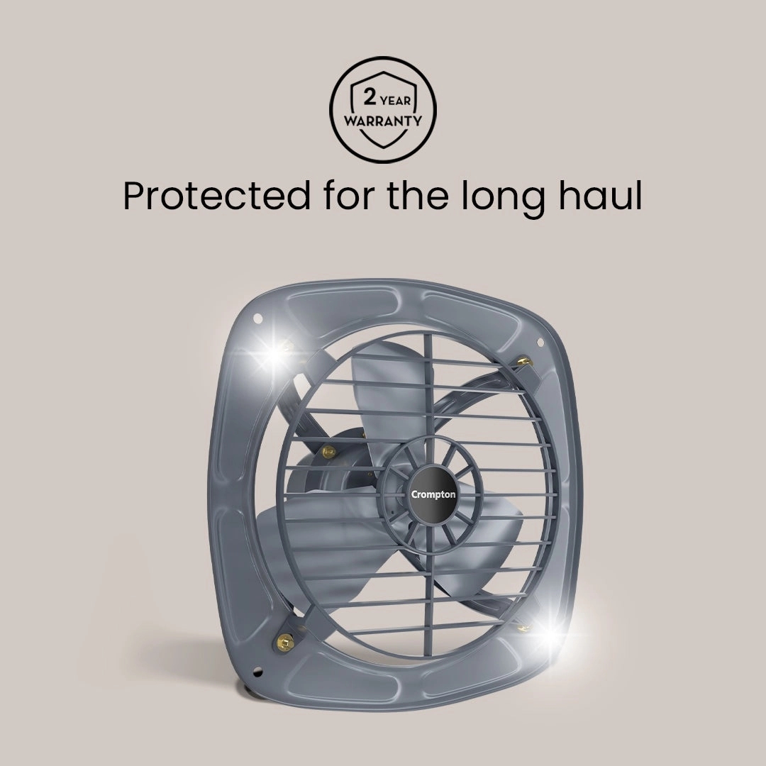 Crompton Fluxair Exhaust Fan by Crompton : Colours available: Grey 4 4