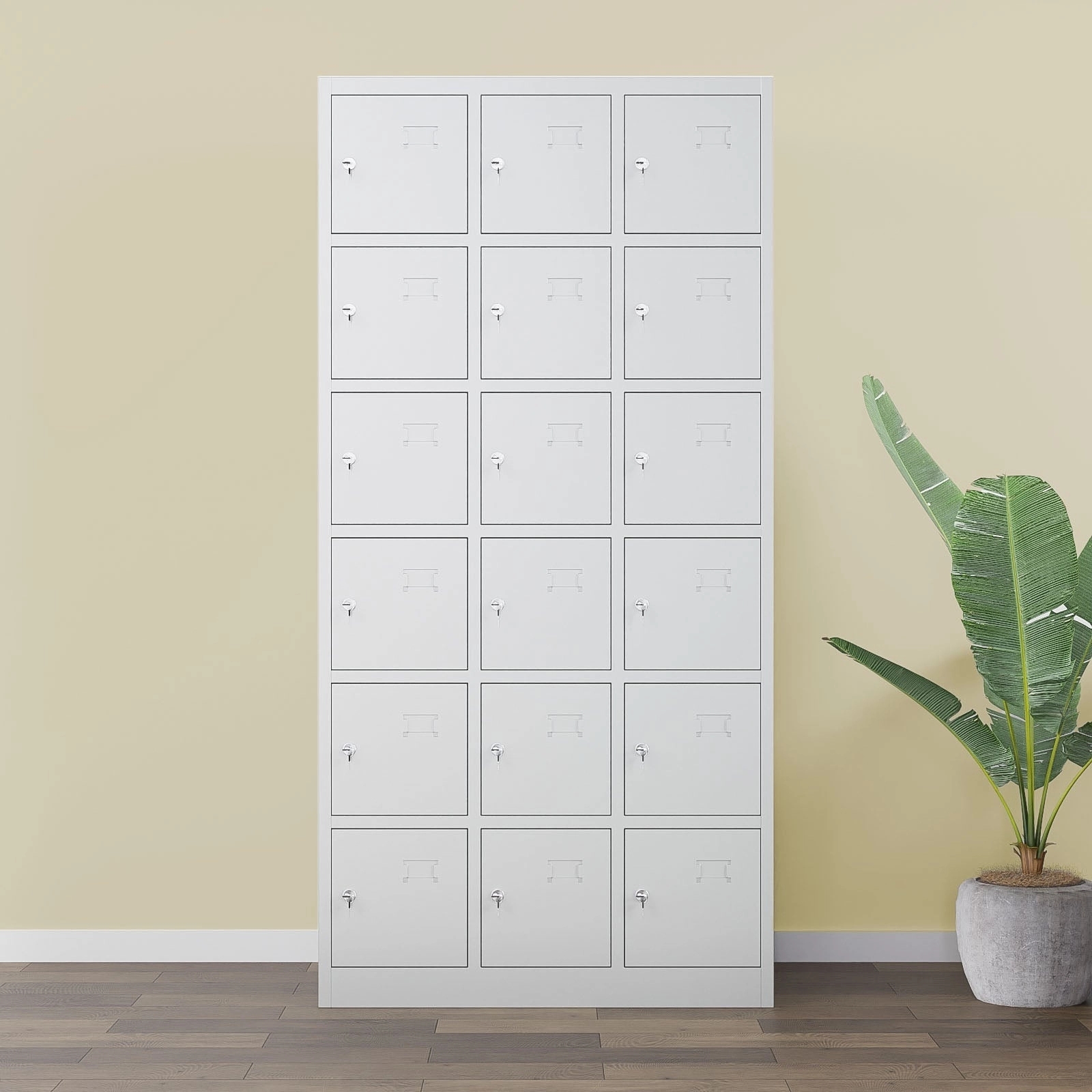 Nilkamal Magna 18 Personal Locker (Grey) by Nilkamal : Colours available: Grey 1 1