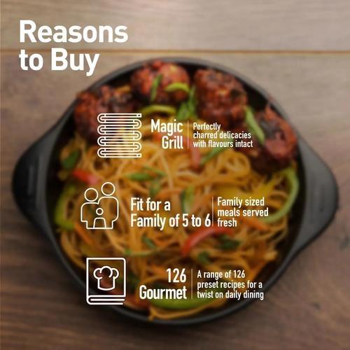 Panasonic 29L Convection Microwave Oven (NN-CT614NBFG, Black Mirror, Zero Oil, Dual Magic Grill, 101 Auto Cook Menus) 2