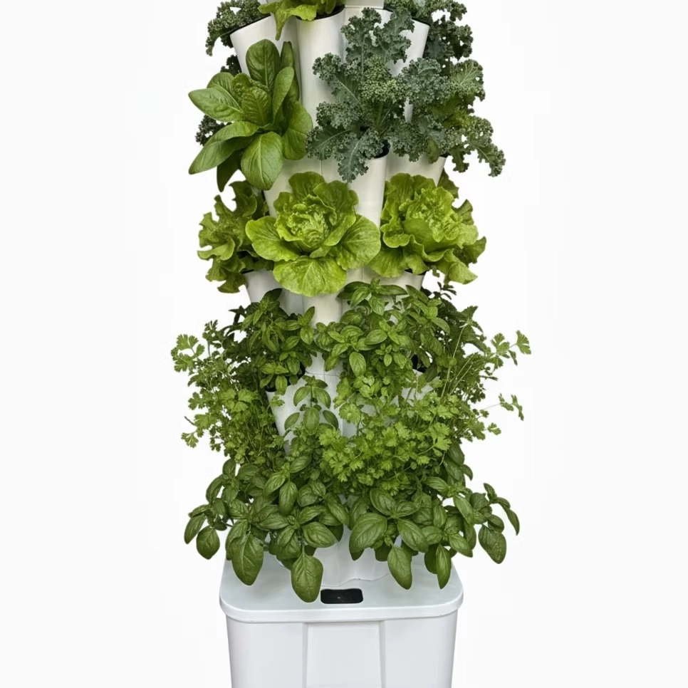 Phooldaan Lotus 30: Aeroponics, Hydroponics Vertical Garden Tower by Phooldaan : Colours available: White 3 2