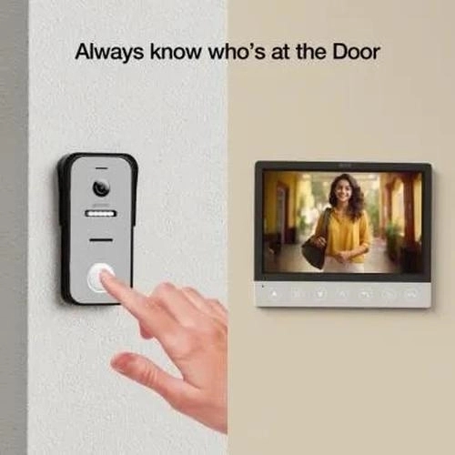 Ozone Smart Bluetooth External Lock and Video Door Phone Combo - OFDL-IRIS-VDP-OL-COMBO STD BLACK by Ozone : Colours available: Black 6 5