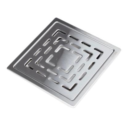 Aquieen 5x5 Inch Floor Grating / Drainer In Matte Finish | Fern Design & SS304 Drainer | Anti-Clog & Drain Cover & Kitchen by Aquieen : Colours available: Chrome
