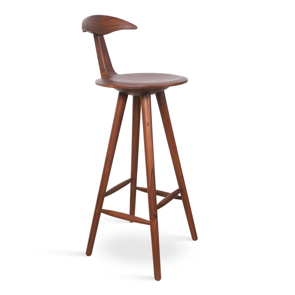 Alankaram Udita - Teak High Chair, Wooden Seat - UDI-TKNWL by Alankaram : Colours available: Brown