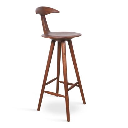 Alankaram Udita - Teak High Chair, Wooden Seat - UDI-TKNWL by Alankaram : Colours available: Brown