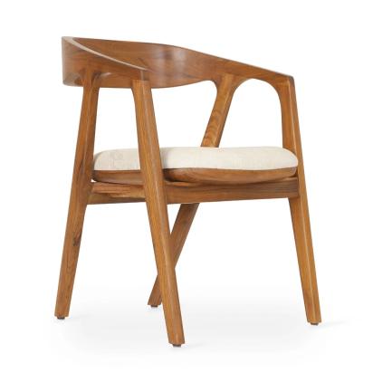 Alankaram Ince - Teak Dining Chair, Wooden Back Sale by Alankaram : Colours available: Brown