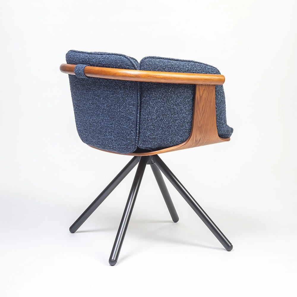 LivingShapes Toliver Plywood Dining Chair with metal by Living Shapes : Colours available: SteelBlue 7 5