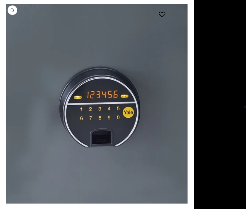 YFF-420-FG2 Biometric Safe Locker 60 Min Fire Resistance by Yale : Colours available: Black 2 1
