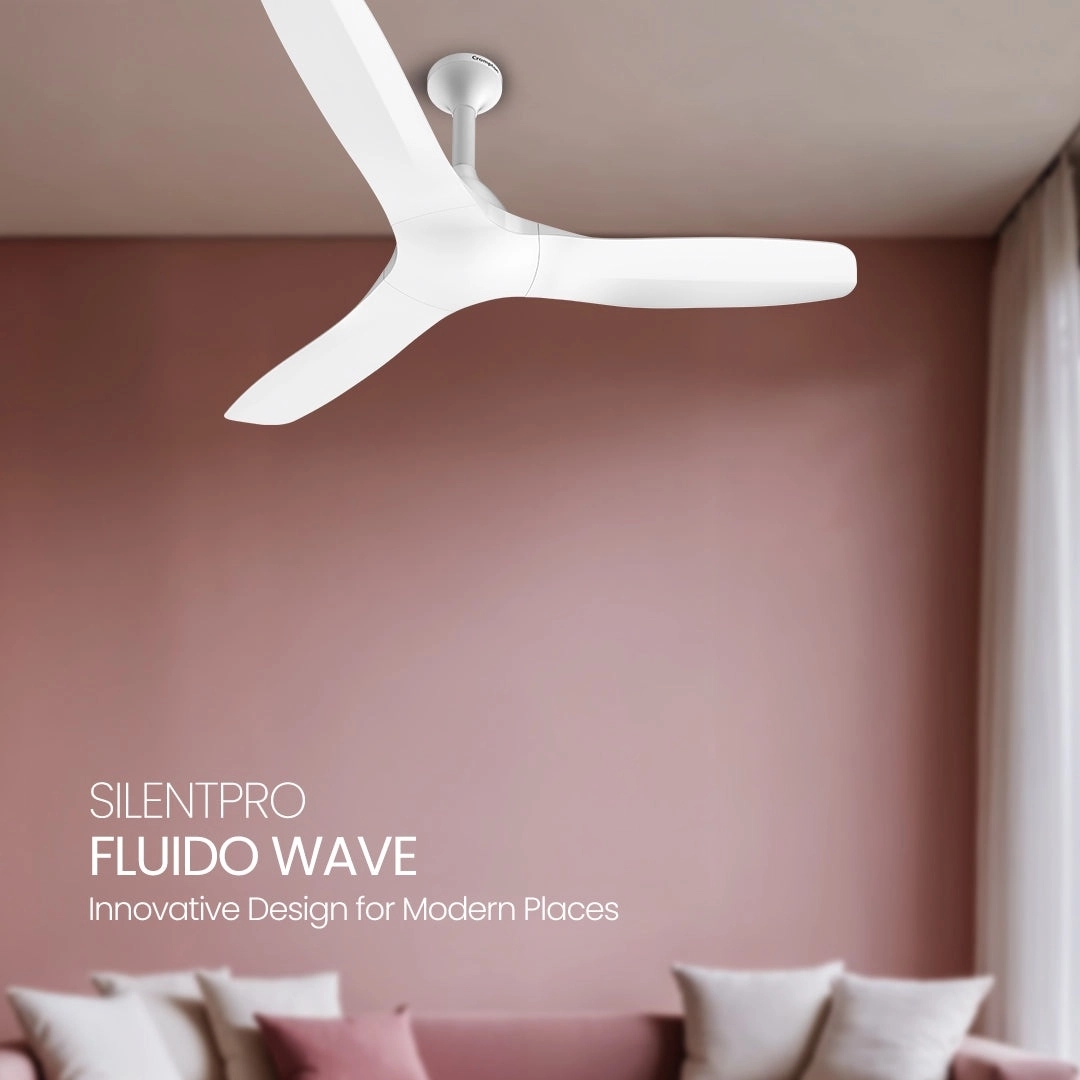 Crompton Silent Pro Fluido Wave 900mm - Conch Cream by Crompton : Colours available: Cream 3 7