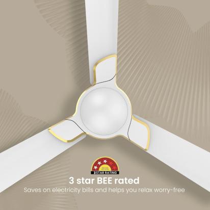 Crompton Premion Avancer Swirl | Ceiling Fan - Conch Cream by Crompton : Colours available: MintCream 6 2