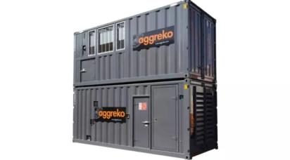 Aggreko Energy 1375 kVA Gas Generator by Aggreko : Colours available: Grey