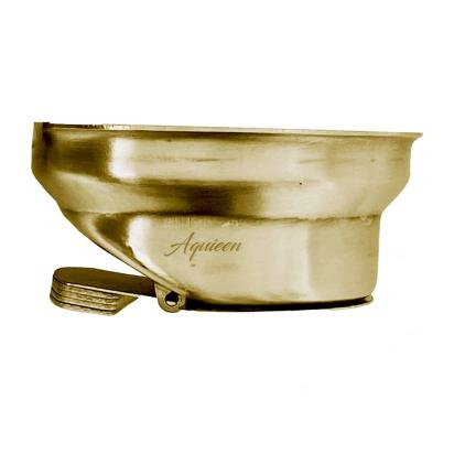 Aquieen 6-Inch Anti-Foul Cockroach Trap | Brushed Gold SS304 Floor Drain Cover For Bathroom & Kitchen by Aquieen : Colours available: Gold 1 1