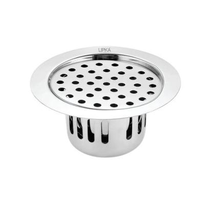 Lipka Round Flat Cut Floor Drain (5.5 inches) with Cockroach Trap