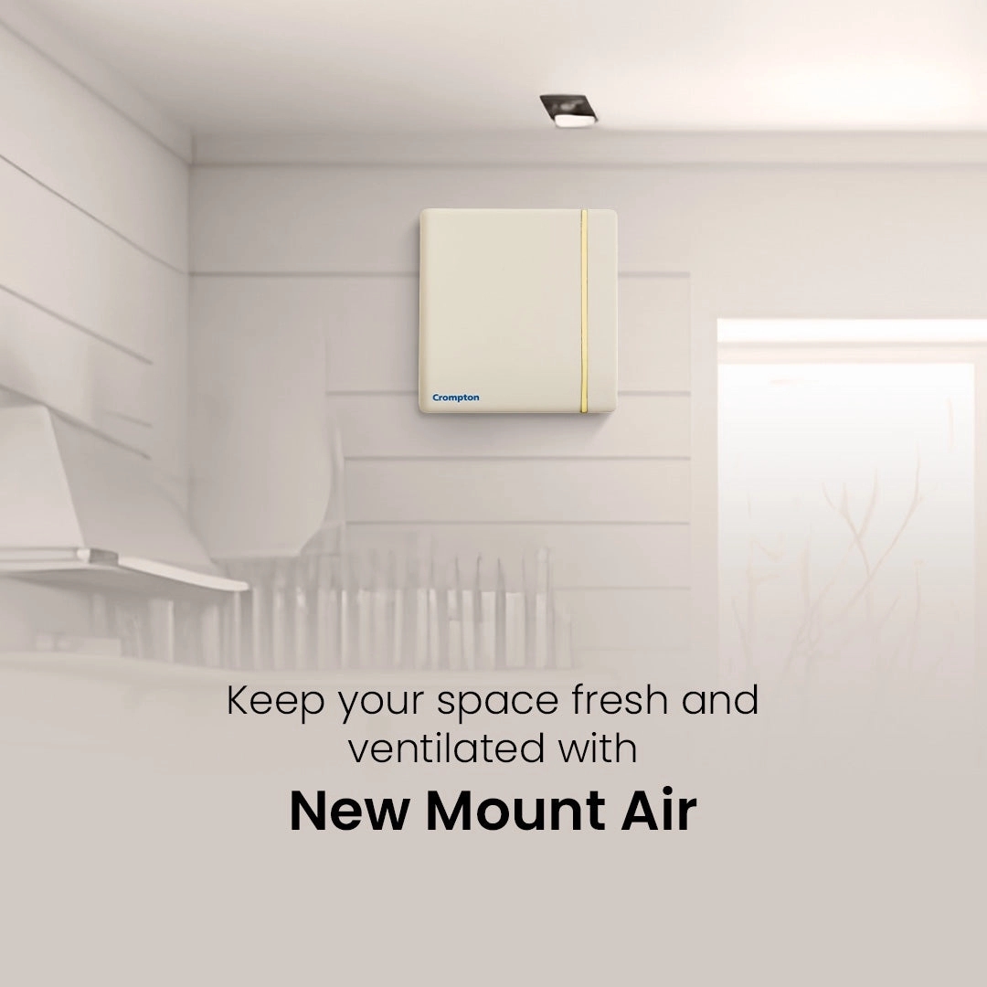 Crompton New Mount Air Exhuast Fan - Ivory by Crompton : Colours available: Ivory 4 1